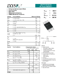 Datasheet DE375-501N21A manufacturer IXYS
