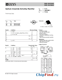 Datasheet DGS10-015AS manufacturer IXYS