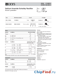 Datasheet DGSK36-030CS manufacturer IXYS