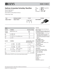 Datasheet DGSS10-06CC manufacturer IXYS