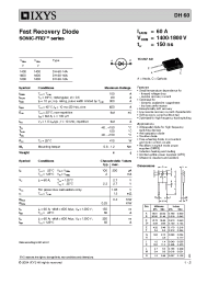 Datasheet DH60-18A manufacturer IXYS