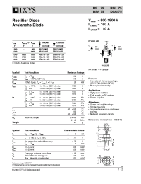 Datasheet DS75-08B manufacturer IXYS