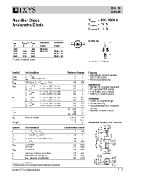 Datasheet DS9-08F manufacturer IXYS
