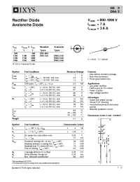 Datasheet DSA2-16A manufacturer IXYS