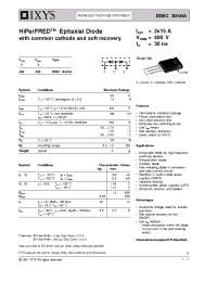 Datasheet DSEC30-04A manufacturer IXYS