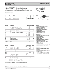 Datasheet DSEC60-02AQ manufacturer IXYS