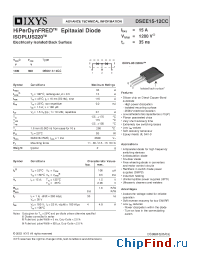 Datasheet DSEE15-12CC manufacturer IXYS