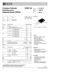 Datasheet DSEK30-12A manufacturer IXYS