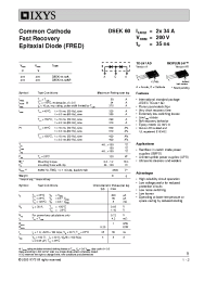 Datasheet DSEK60-02A manufacturer IXYS