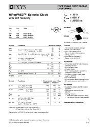 Datasheet DSEP29-06A manufacturer IXYS