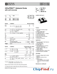 Datasheet DSEP2x31-06A manufacturer IXYS