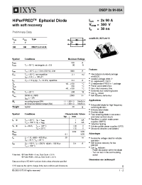 Datasheet DSEP2X91-03A manufacturer IXYS