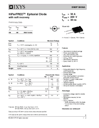 Datasheet DSEP30-04A производства IXYS