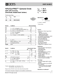 Datasheet DSEP30-06CR manufacturer IXYS