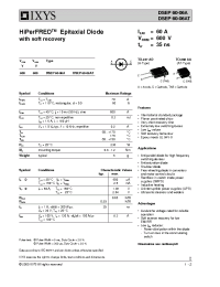 Datasheet DSEP60-06AT manufacturer IXYS
