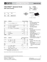 Datasheet DSEP60-12AR manufacturer IXYS