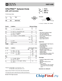 Datasheet DSEP8-06B manufacturer IXYS