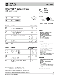 Datasheet DSEP8-12A manufacturer IXYS