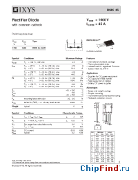 Datasheet DSIK45-16AR manufacturer IXYS