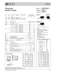 Datasheet DSP25-16A manufacturer IXYS