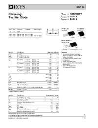 Datasheet DSP45-12A manufacturer IXYS