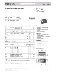Datasheet DSS1-40BA производства IXYS