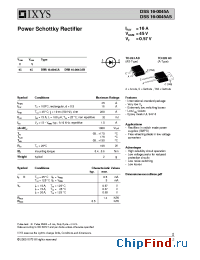 Datasheet DSS16-0035AS manufacturer IXYS