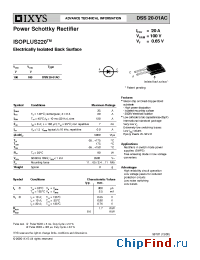 Datasheet DSS20-01AC manufacturer IXYS