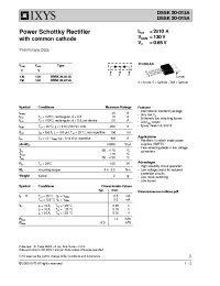 Datasheet DSSK20-013A manufacturer IXYS