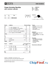 Datasheet DSSK28-0035A manufacturer IXYS