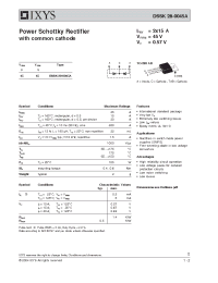 Datasheet DSSK28-0045A manufacturer IXYS