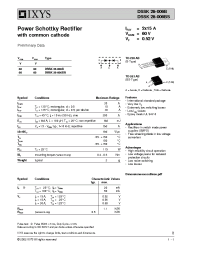 Datasheet DSSK28-006B manufacturer IXYS