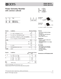 Datasheet DSSK28-01 manufacturer IXYS