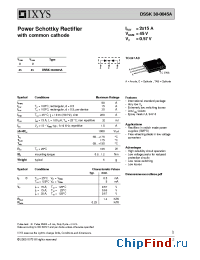 Datasheet DSSK30-0035A manufacturer IXYS