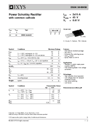 Datasheet DSSK30-0045B manufacturer IXYS