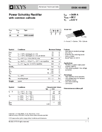 Datasheet DSSK40-008B manufacturer IXYS