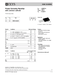 Datasheet DSSK50-0025B manufacturer IXYS