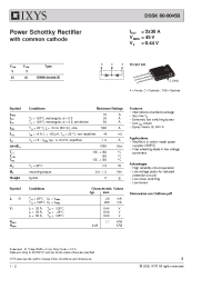 Datasheet DSSK60-0045 manufacturer IXYS