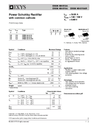 Datasheet DSSK60-013A manufacturer IXYS