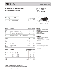 Datasheet DSSK80-0045B manufacturer IXYS