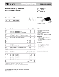 Datasheet DSSK80-006BR manufacturer IXYS