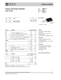 Datasheet DSSS35-008AR manufacturer IXYS