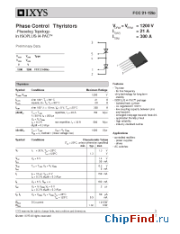 Datasheet FCC21-08IO manufacturer IXYS