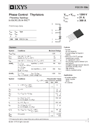 Datasheet FCC21-12IO manufacturer IXYS
