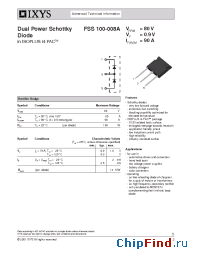 Datasheet FSS100-008A manufacturer IXYS