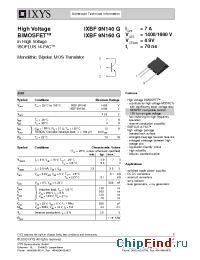Datasheet IXBF9N160G manufacturer IXYS