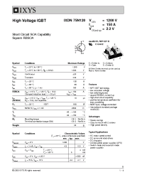 Datasheet IXDN75N120 manufacturer IXYS