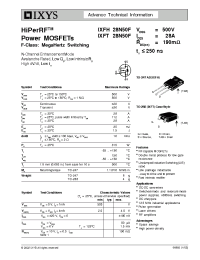 Datasheet IXFH28N50F manufacturer IXYS