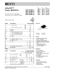 Datasheet IXFH76N06-11 manufacturer IXYS