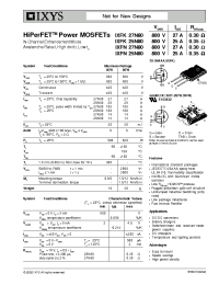 Datasheet IXFK25N80 manufacturer IXYS